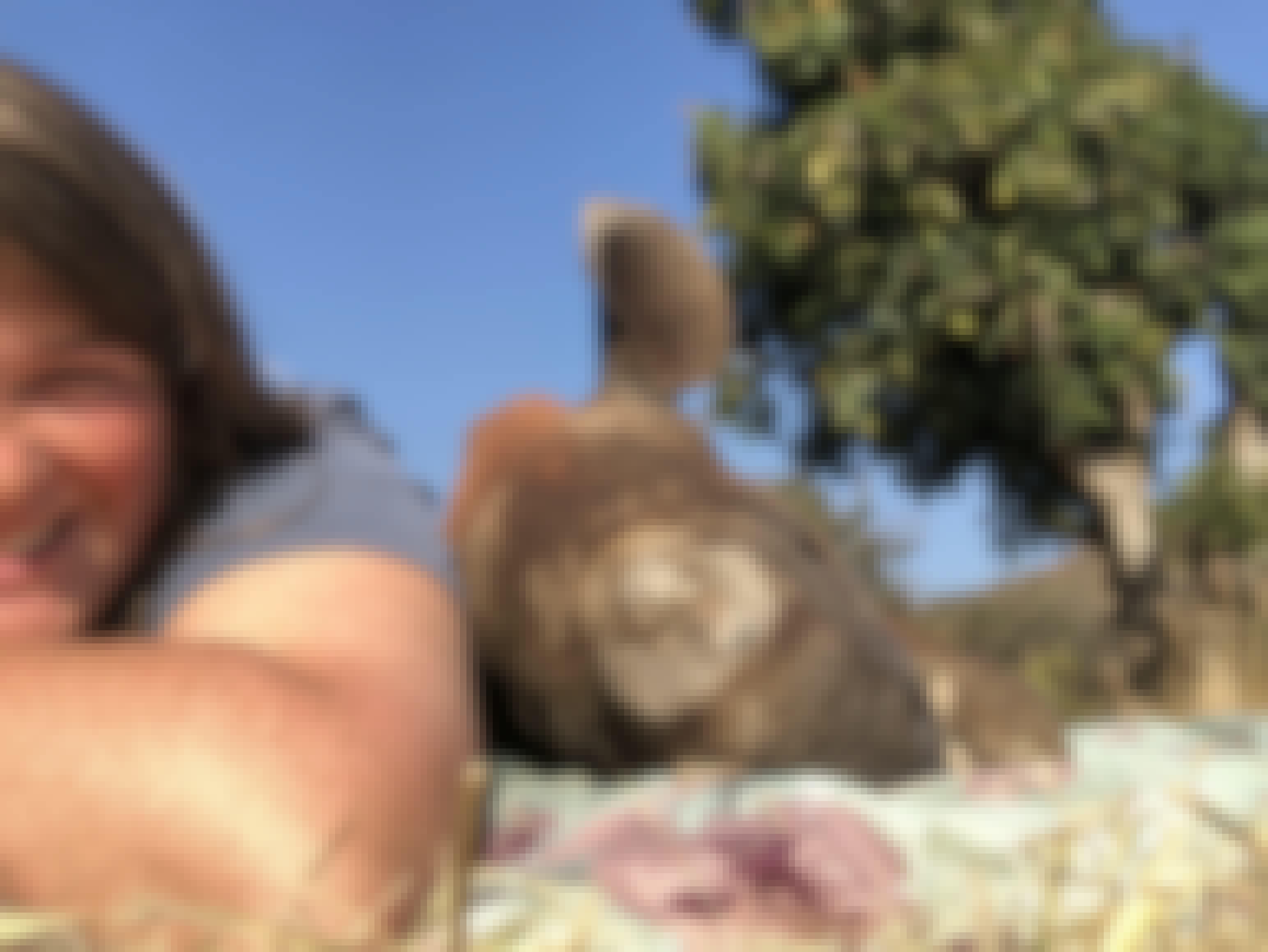 Lillie Homberg: posing with a baby rhino