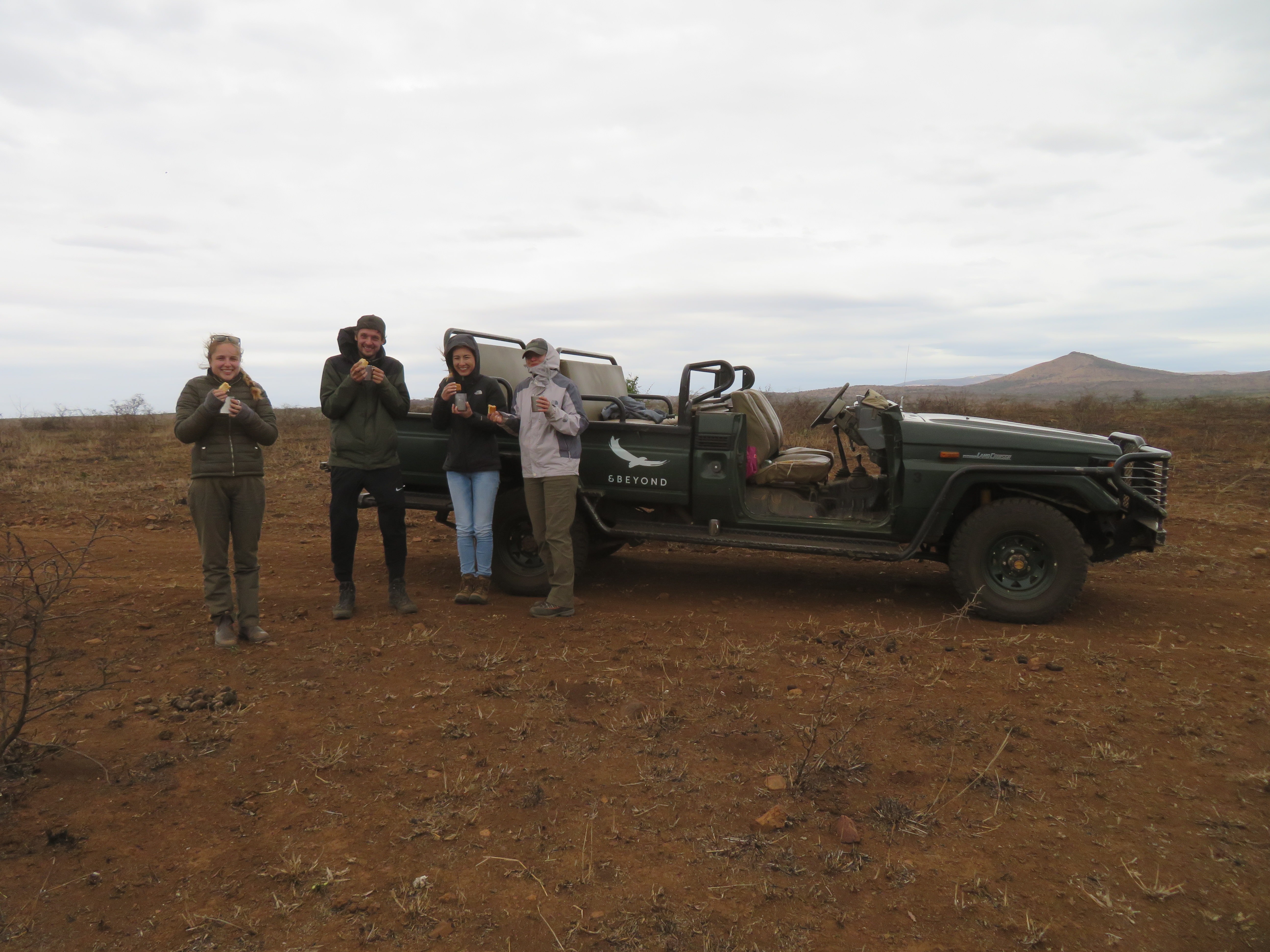 Rebecca Bower: posing beside the vehicle