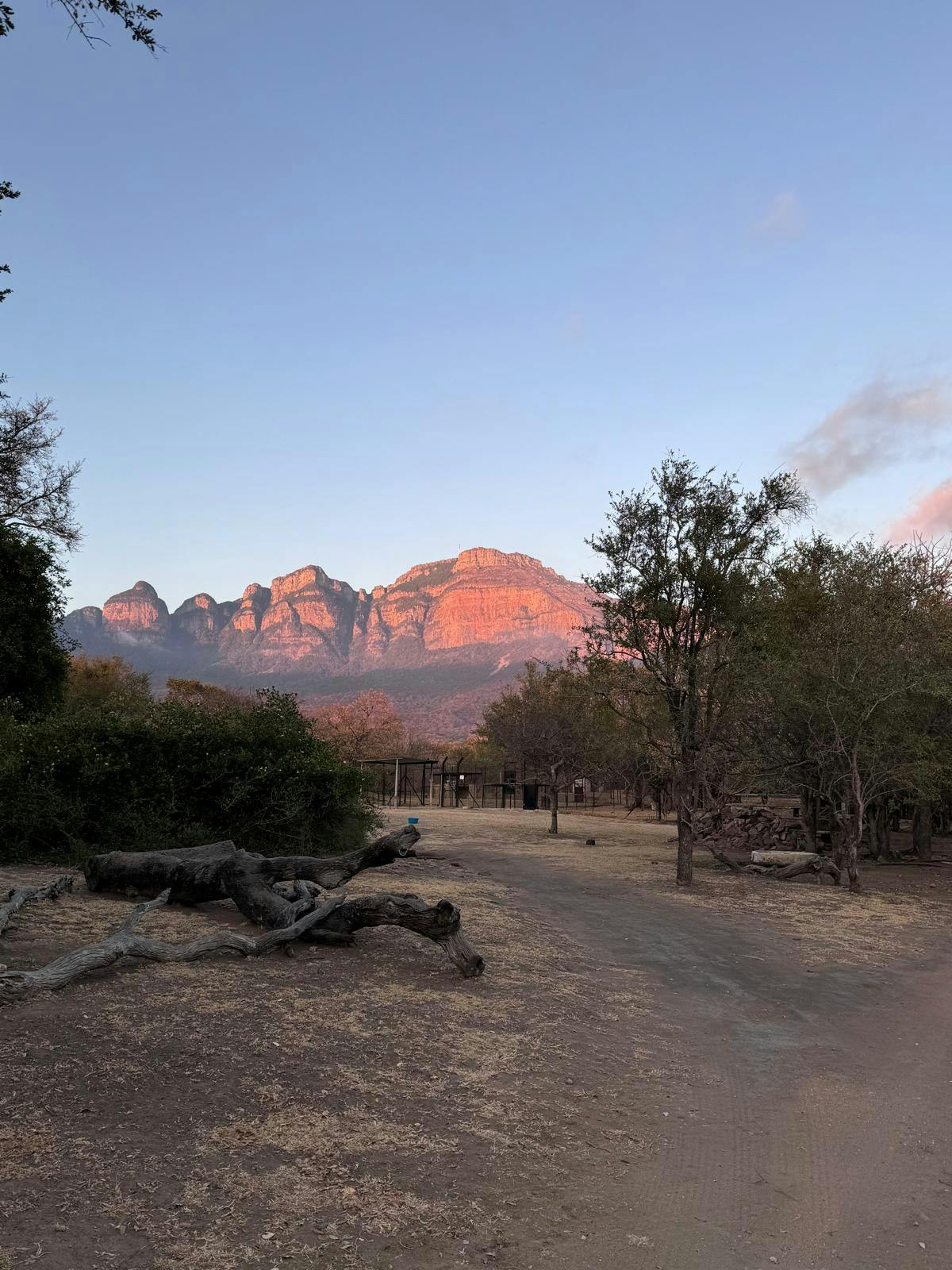 Adam Peerally: sunrise against a mountain