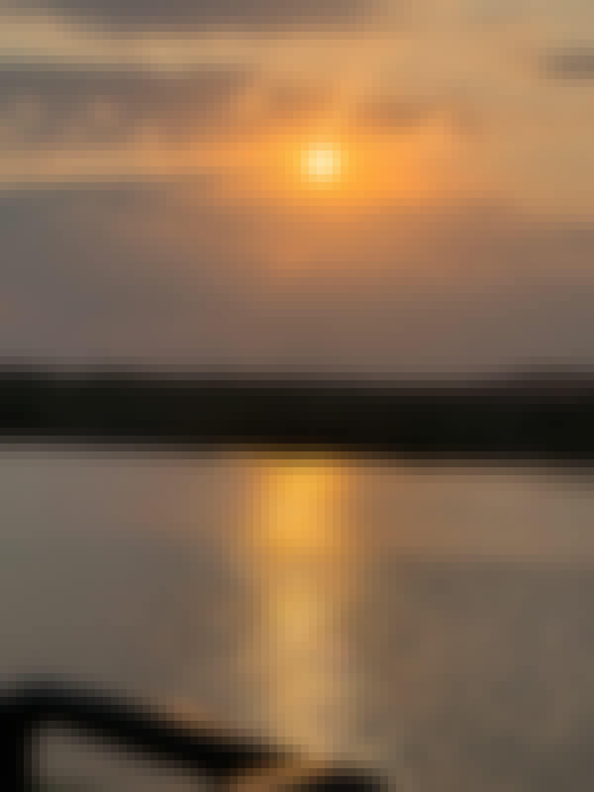 Adam Peerally: sunset over the river