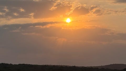 Adam Peerally: sunset over the river
