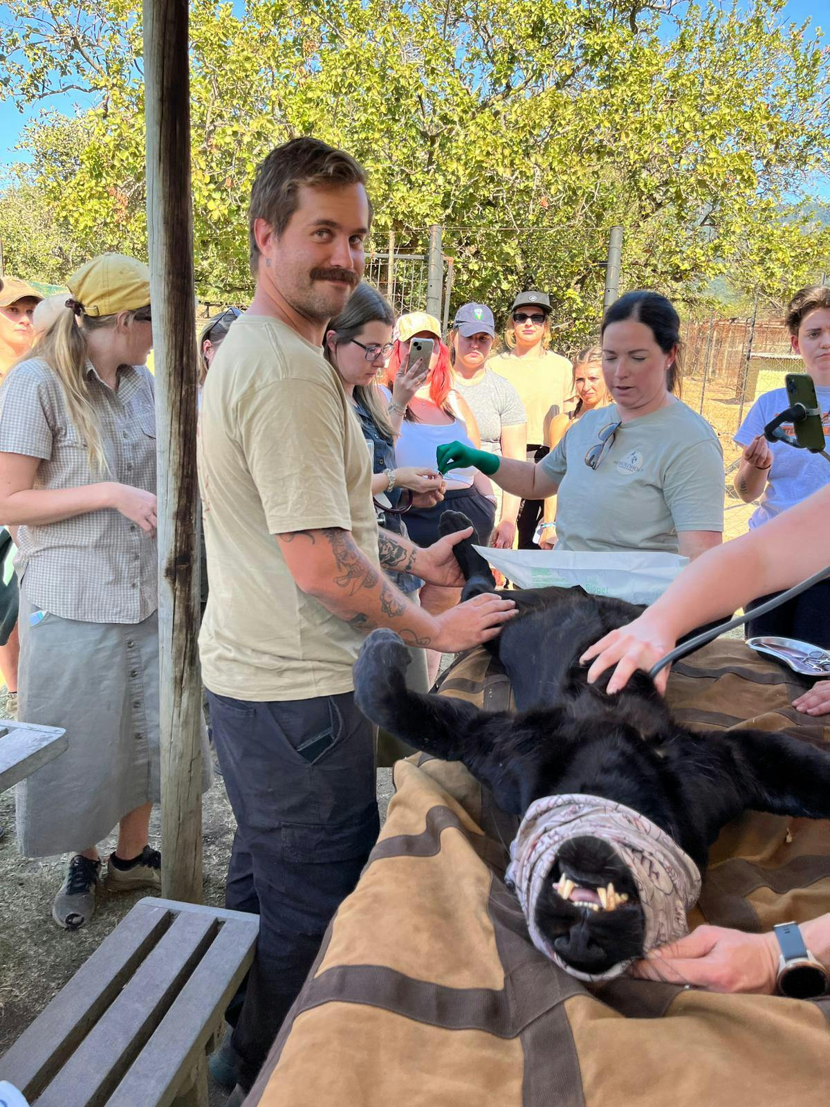 Sam Duggan: male volunteer working