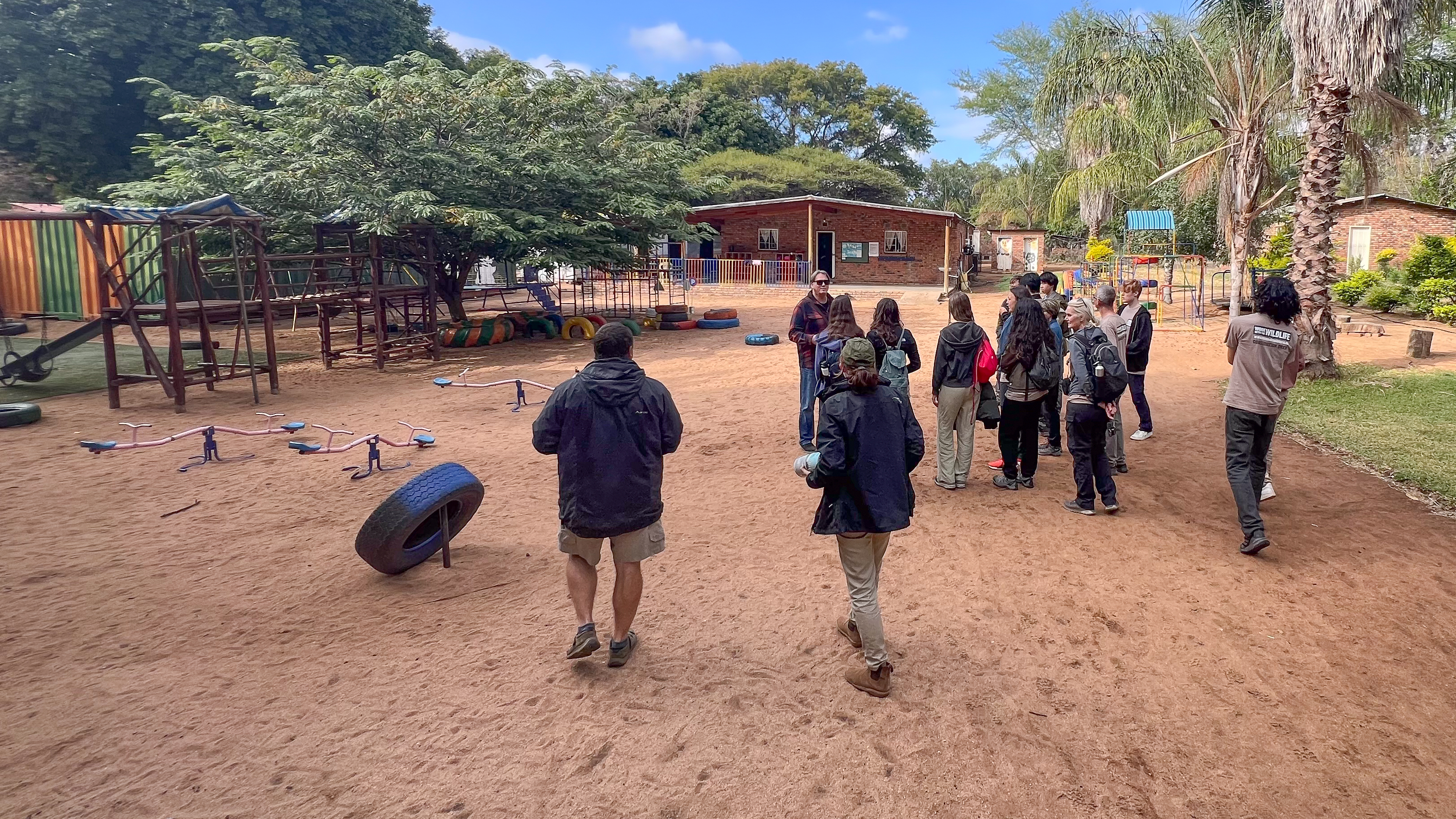 ISA Group Trip 2024: students learning in local school