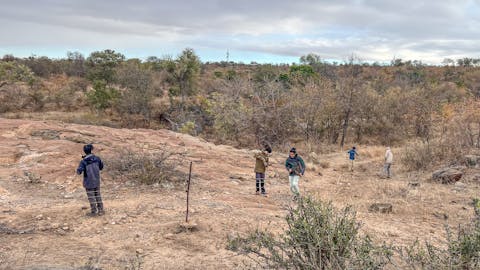 ISA Group Trip 2024: students working on wire removal