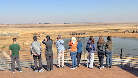 ISA Group Trip 2024: group observing wildlife