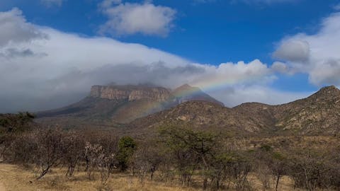 Sofia Koziol: Rainbow over a mountain in South Africa