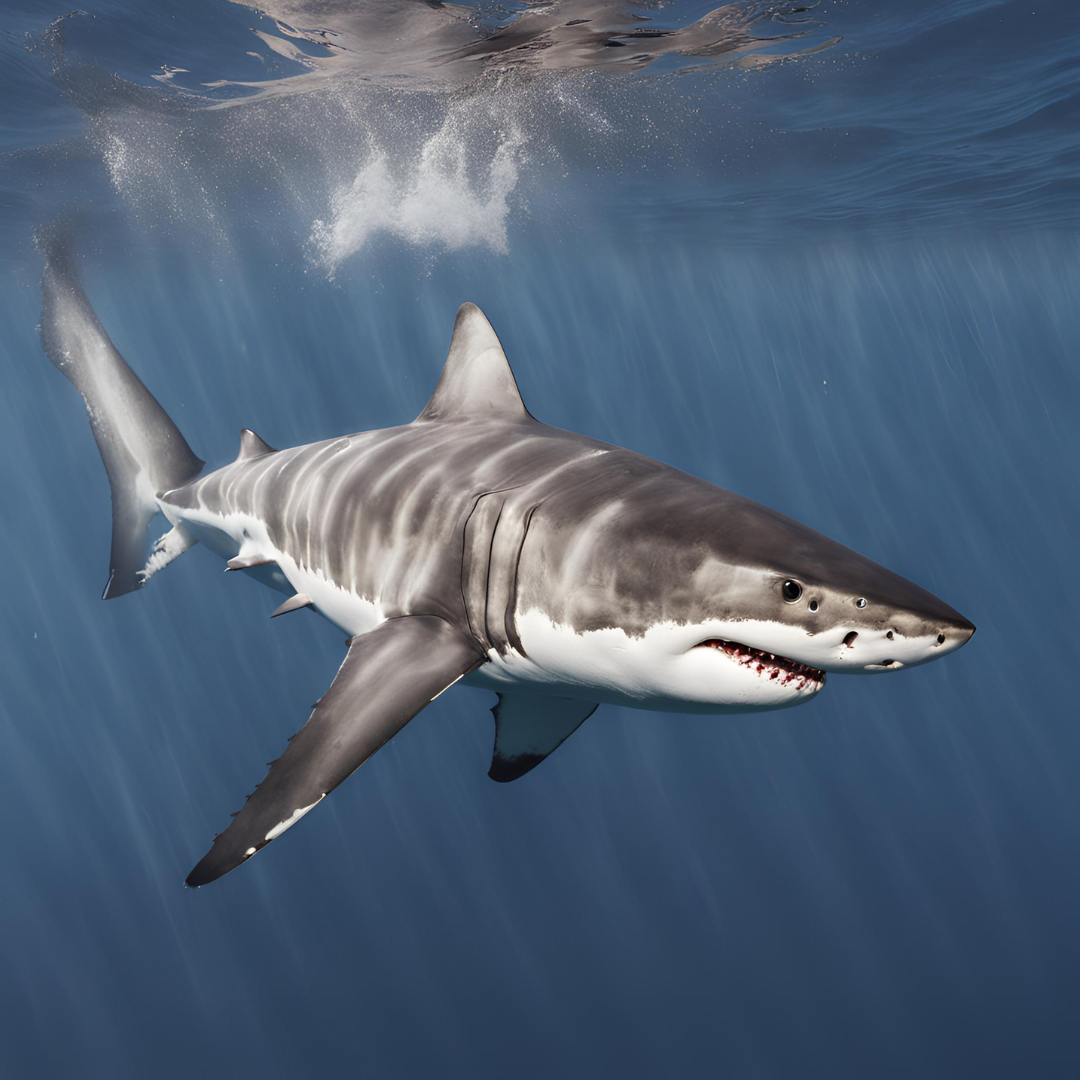 A shark underwater