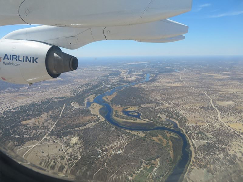 Rebecca Bower: aerial view of the Okavango Delta