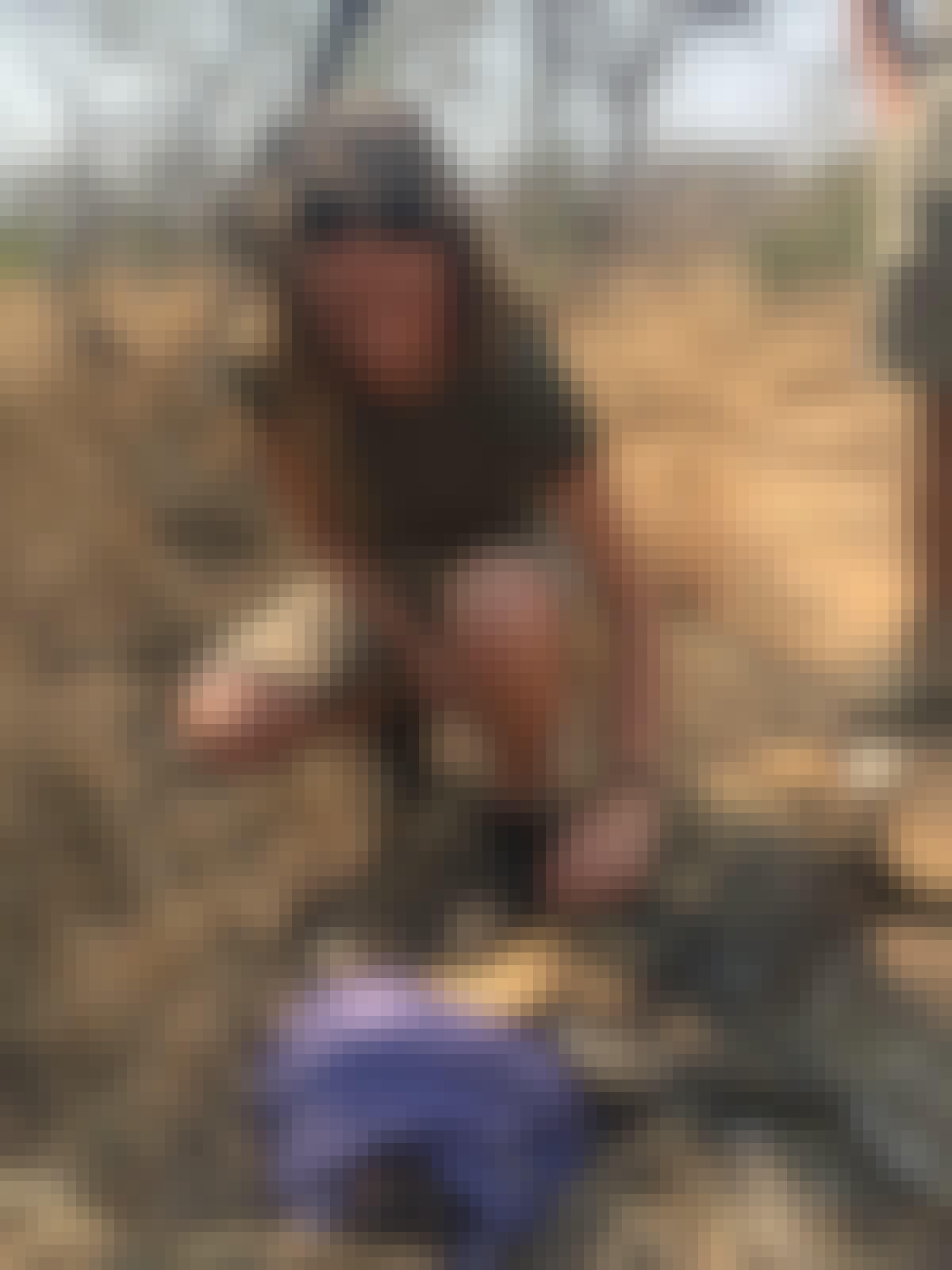 Emily Guinane: monitoring a sedated wild dog