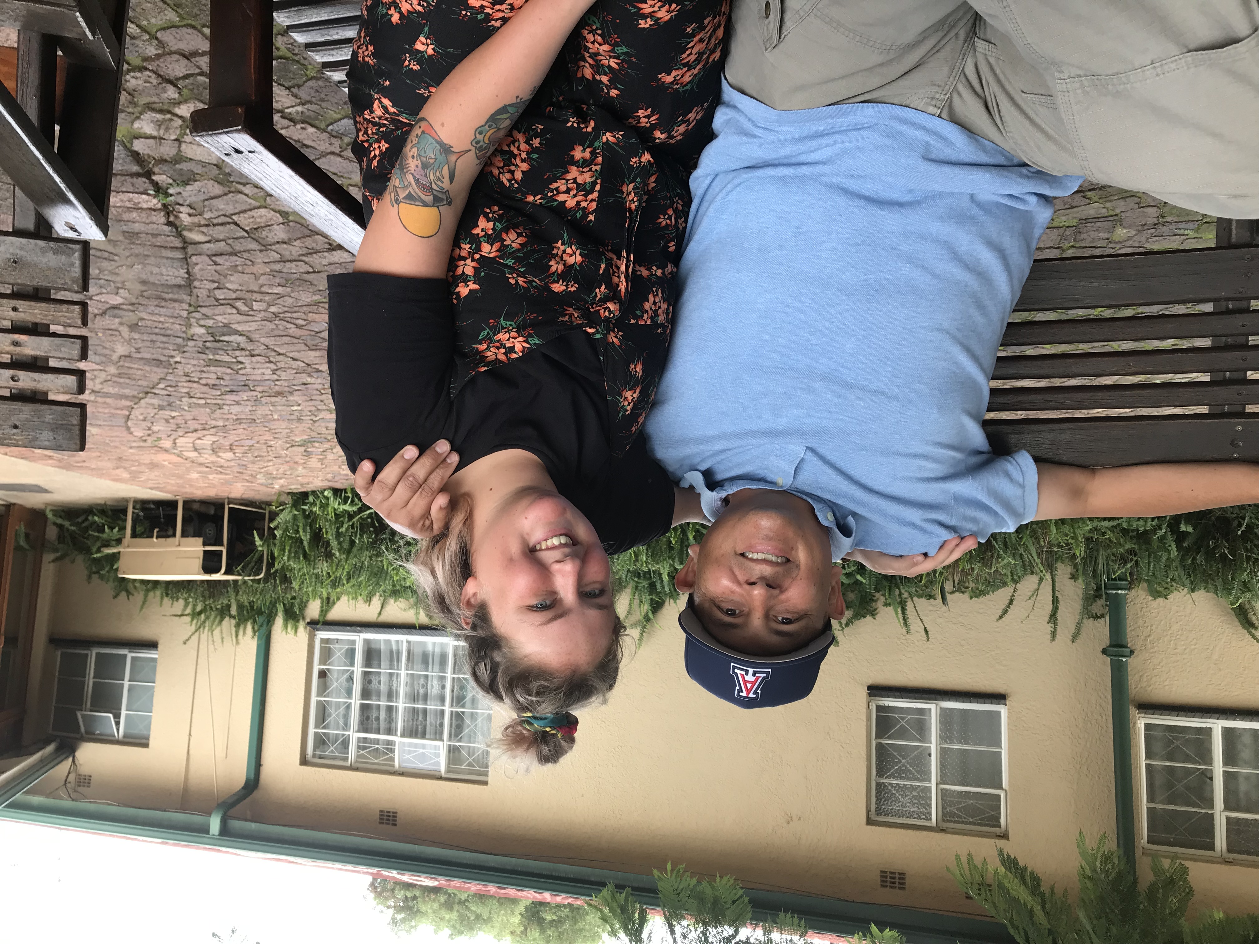 Mario Gabusi: posing with a friend at Care for Wild