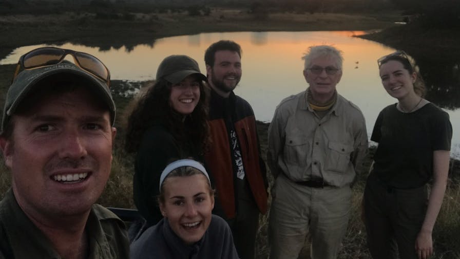 Gabby: Group photo at Phinda in the sunset