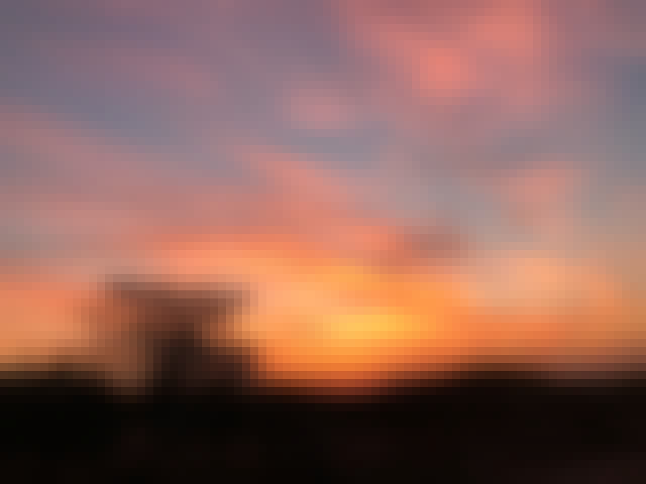 Gabby: Red sky sunset