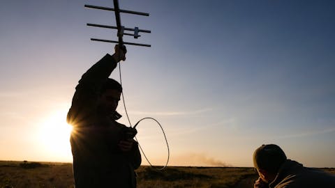 Kaden Kartsone: ACE volunteers using telemetry as the sun sets