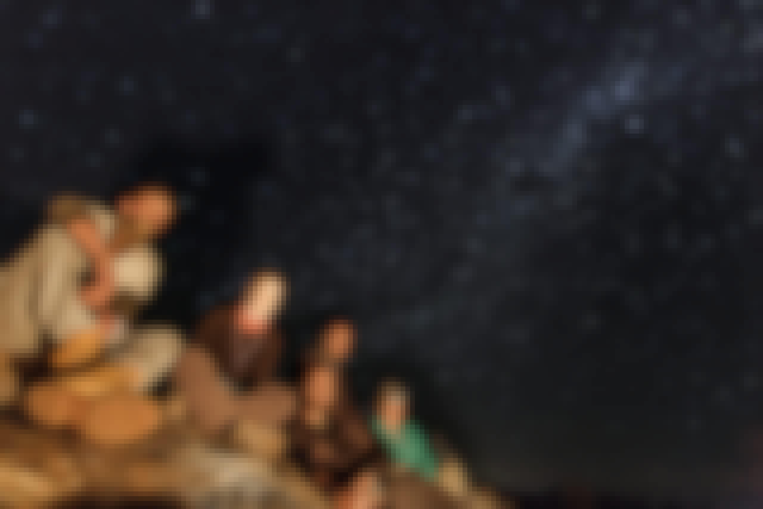 ACE volunteers stargazing outside