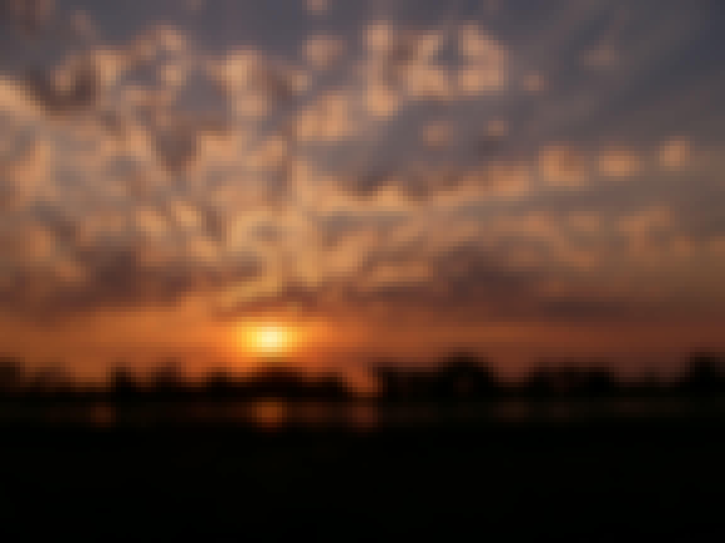 Sunset in Okavango