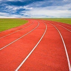 Athletics running track