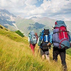 A group of people hiking