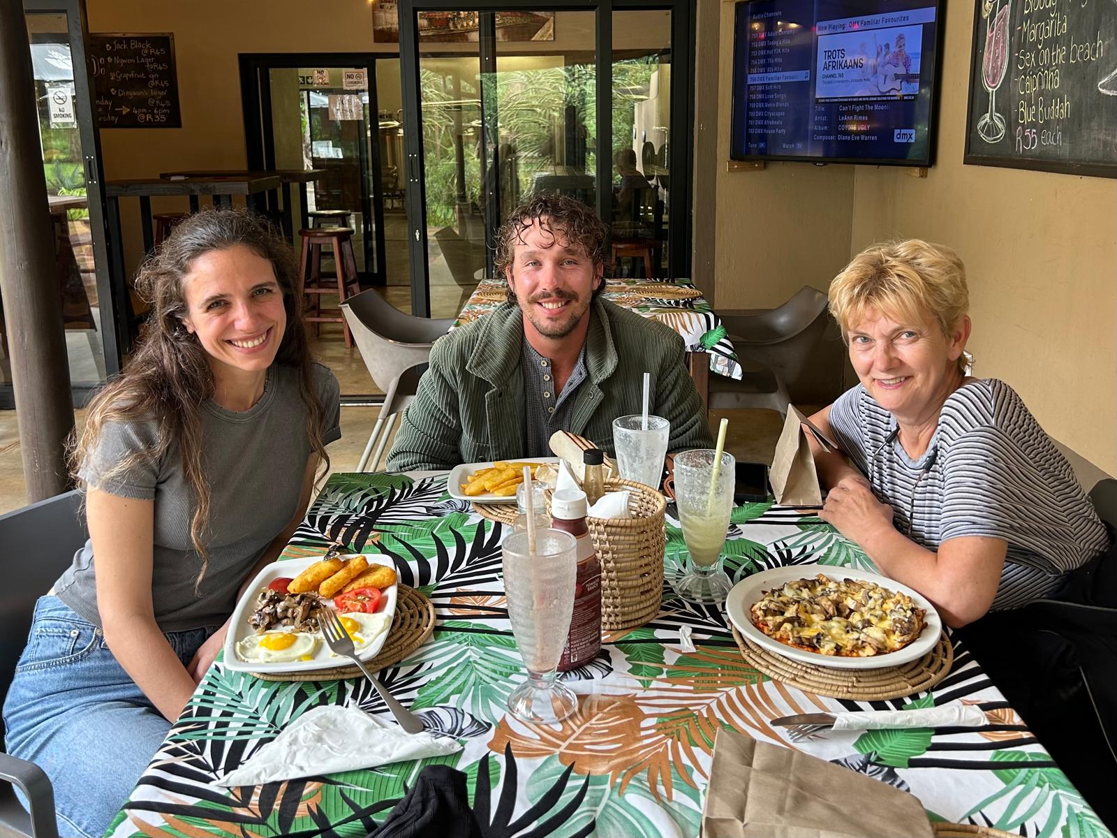 Rhonda LaFosse: group of volunteer posing with their food