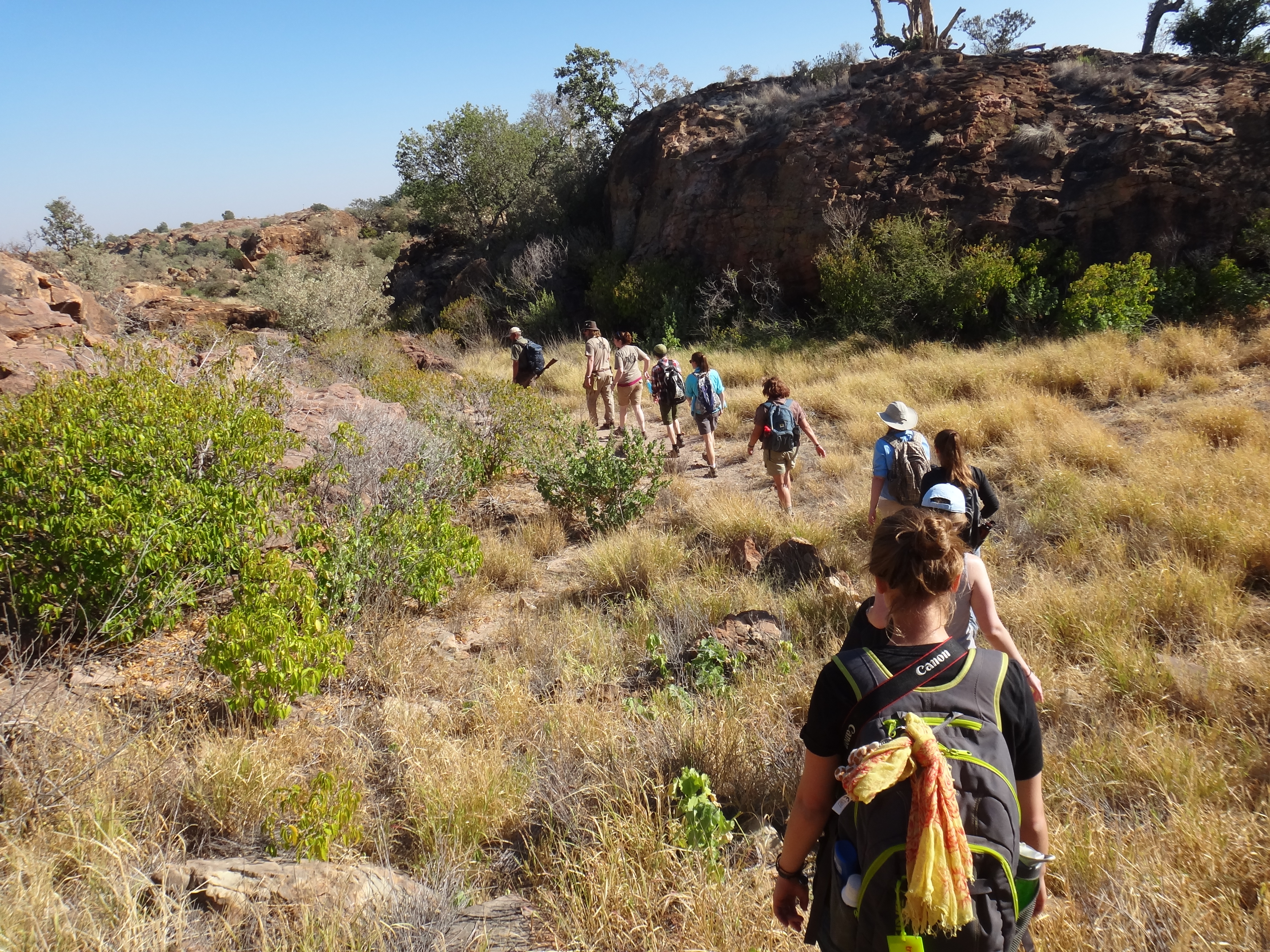 Cas trips - CAS Trip for IB Schools - Group hiking through the bush 