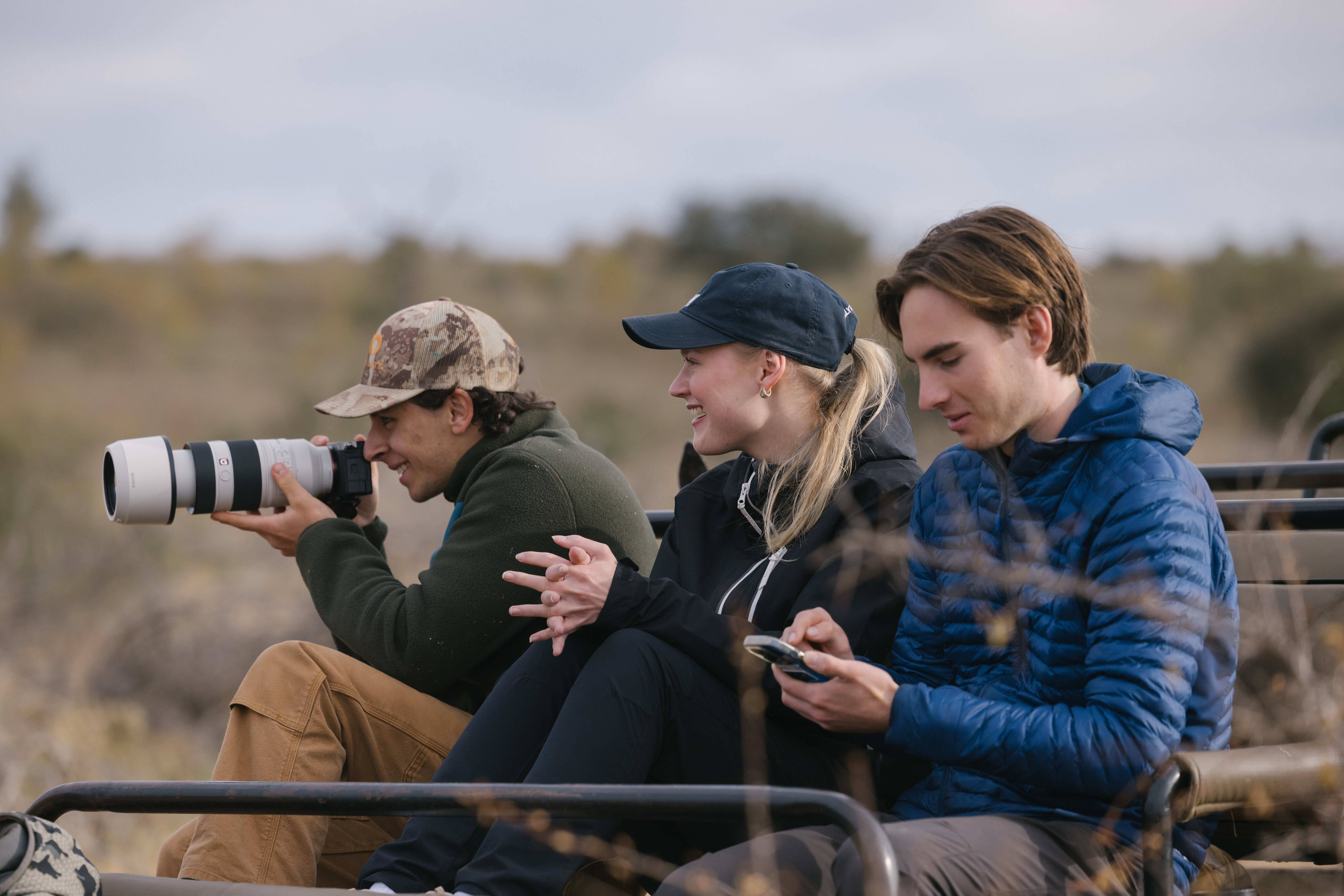 Rhino Conservation Experience - volunteers taking a photo of the wildlife