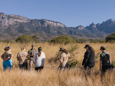 The Care And Conservation Discovery Experience - volunteers learning in the field