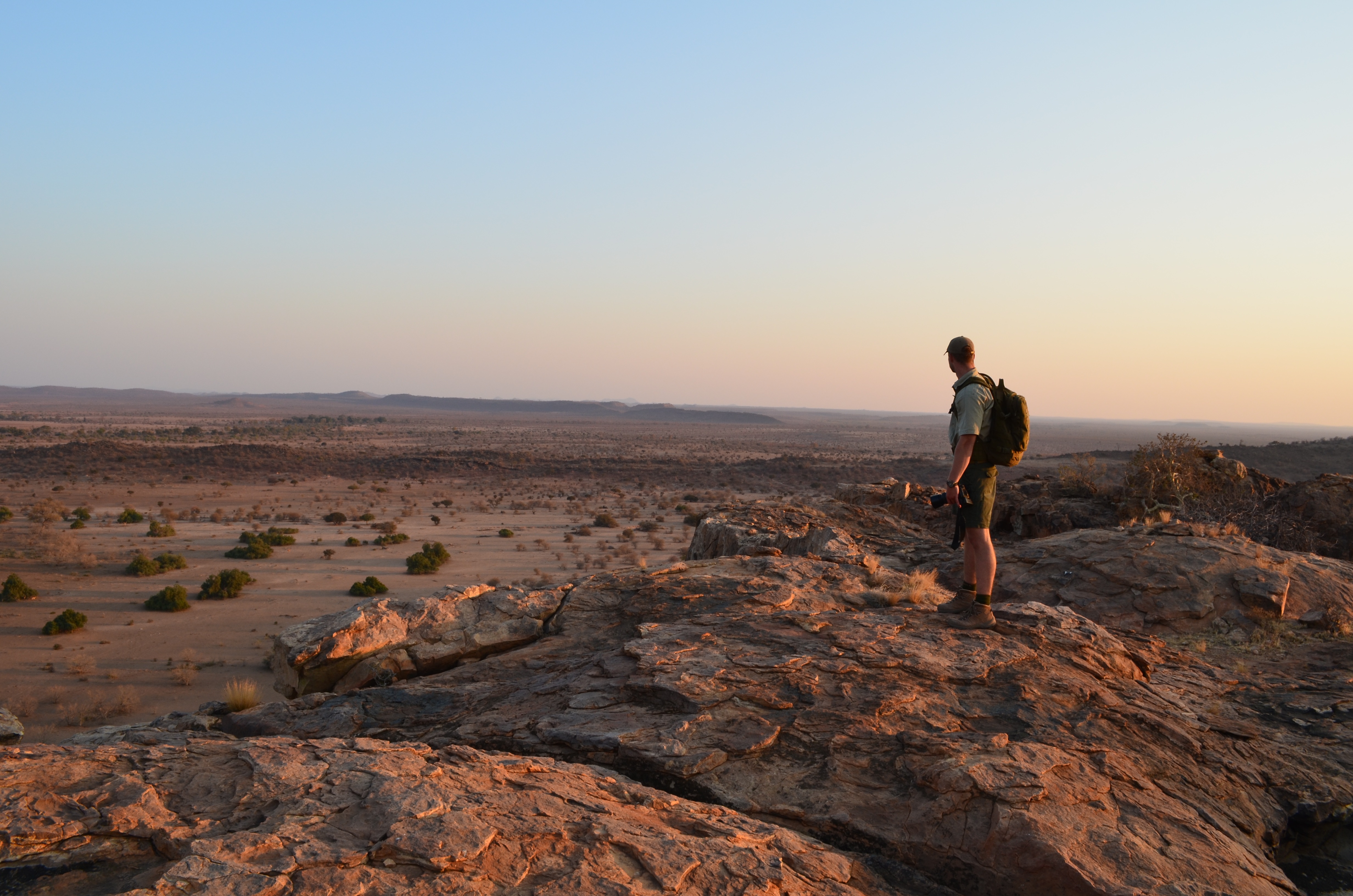 New Horizons Sabbatical - volunteer looking out over a vast landscape 
