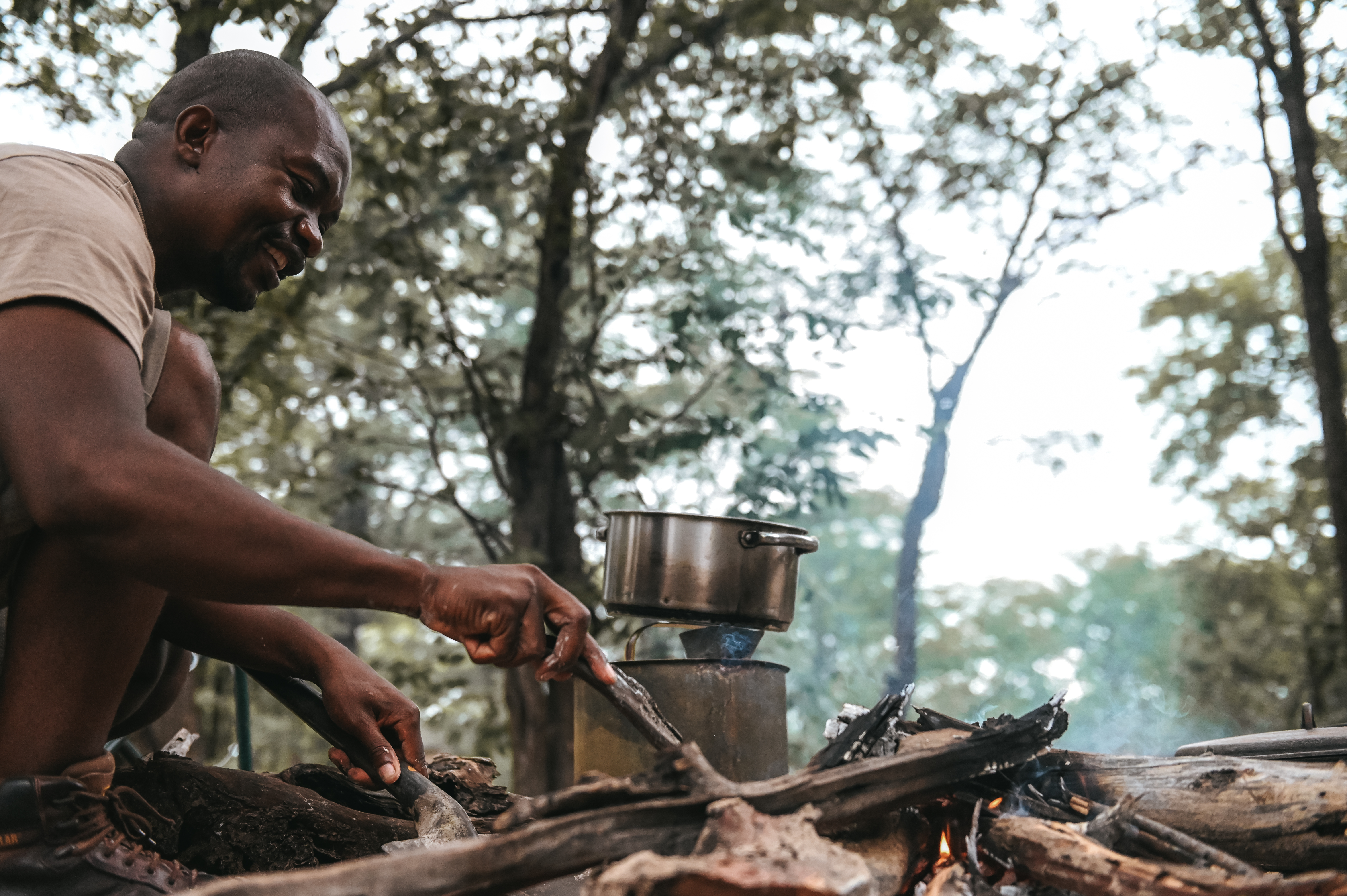 Conservation courses - Conservation courses - Cooking at camp