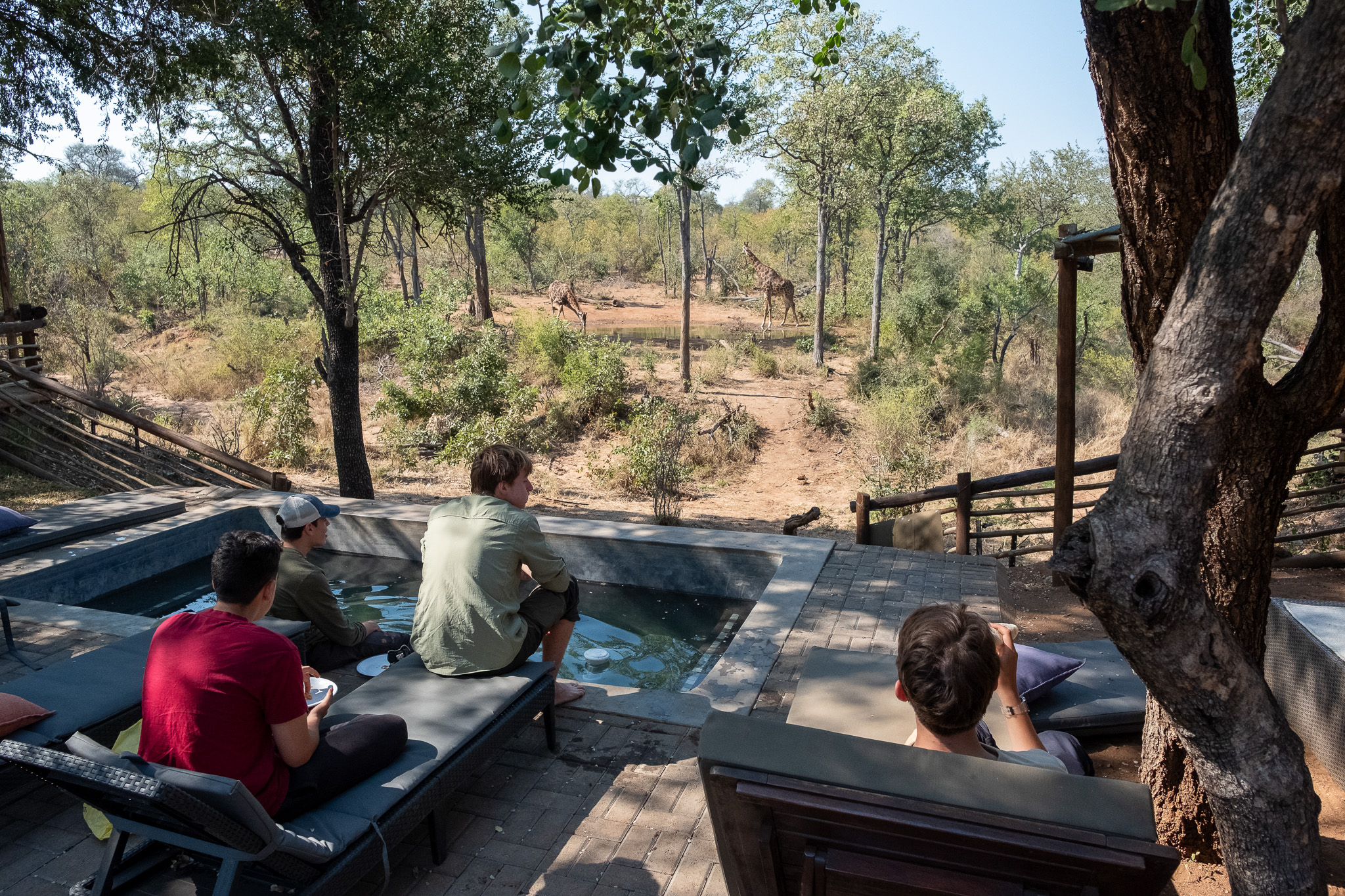 CAS trips - CAS Trip for IB Schools - Students relaxing at the exclusive camp