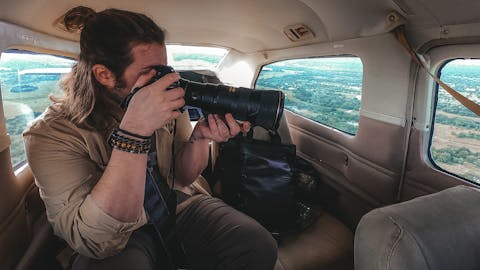 From Famous Kruger to Remote Okavango - photographing from a biplane in the Okavango
