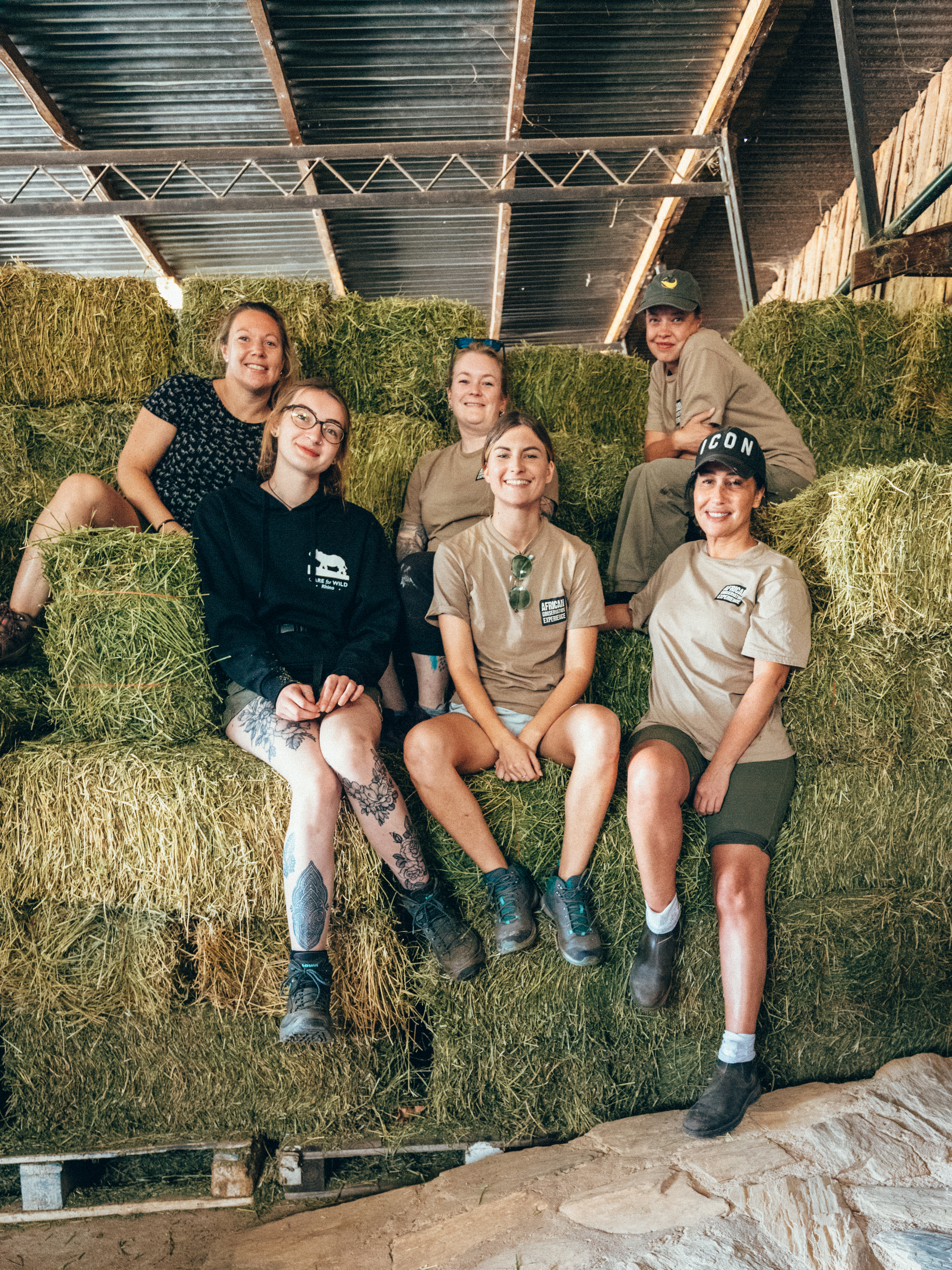 The ‘All In’ Gap Year Experience - volunteers posing at Care For Wild Africa