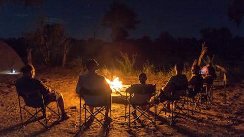 New Horizons Sabbatical - volunteers relaxing in the Okavango