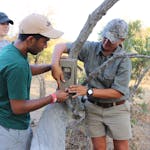 Changemakers Service Learning Field Trip - setting up camera traps