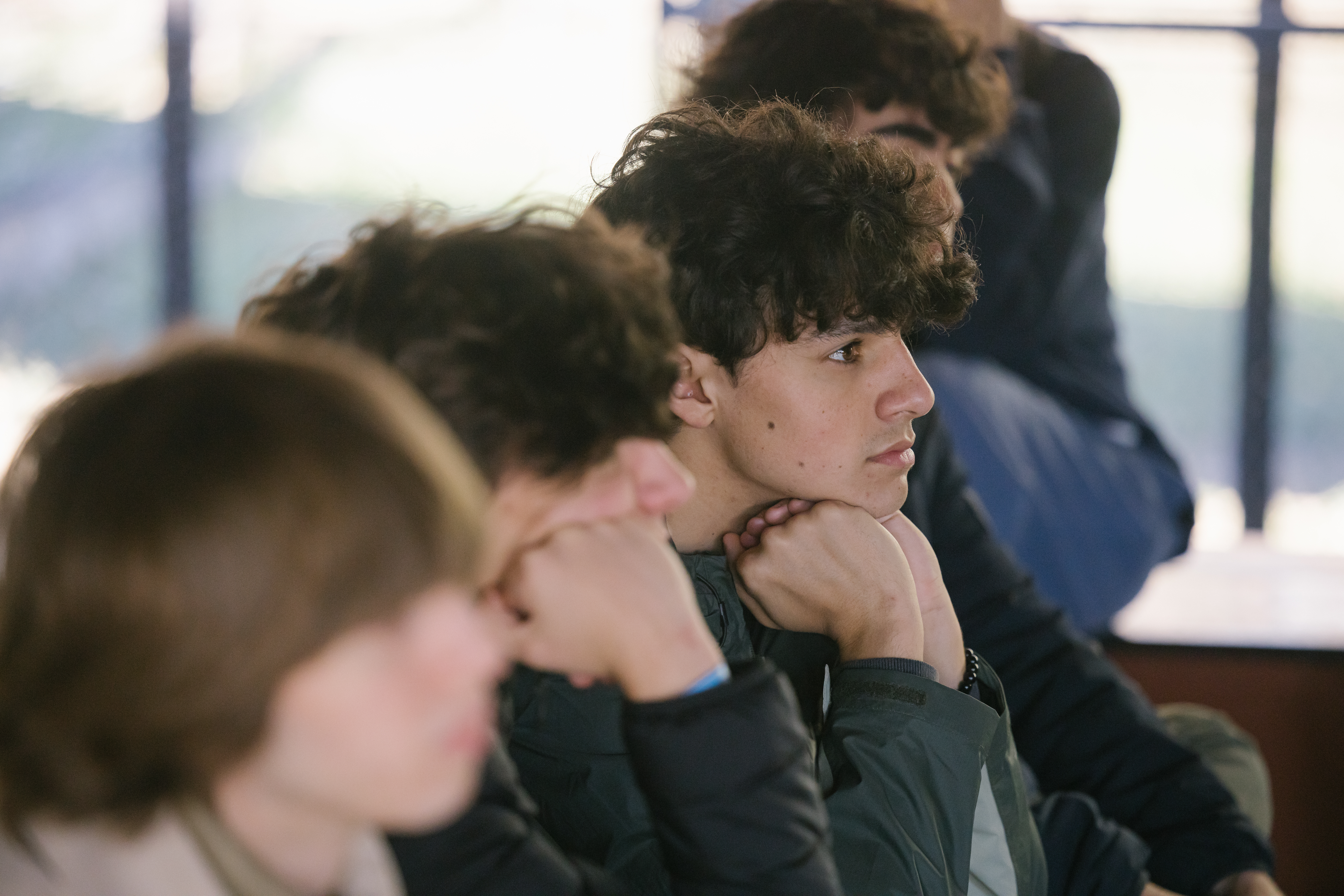 Students learning in a lecture