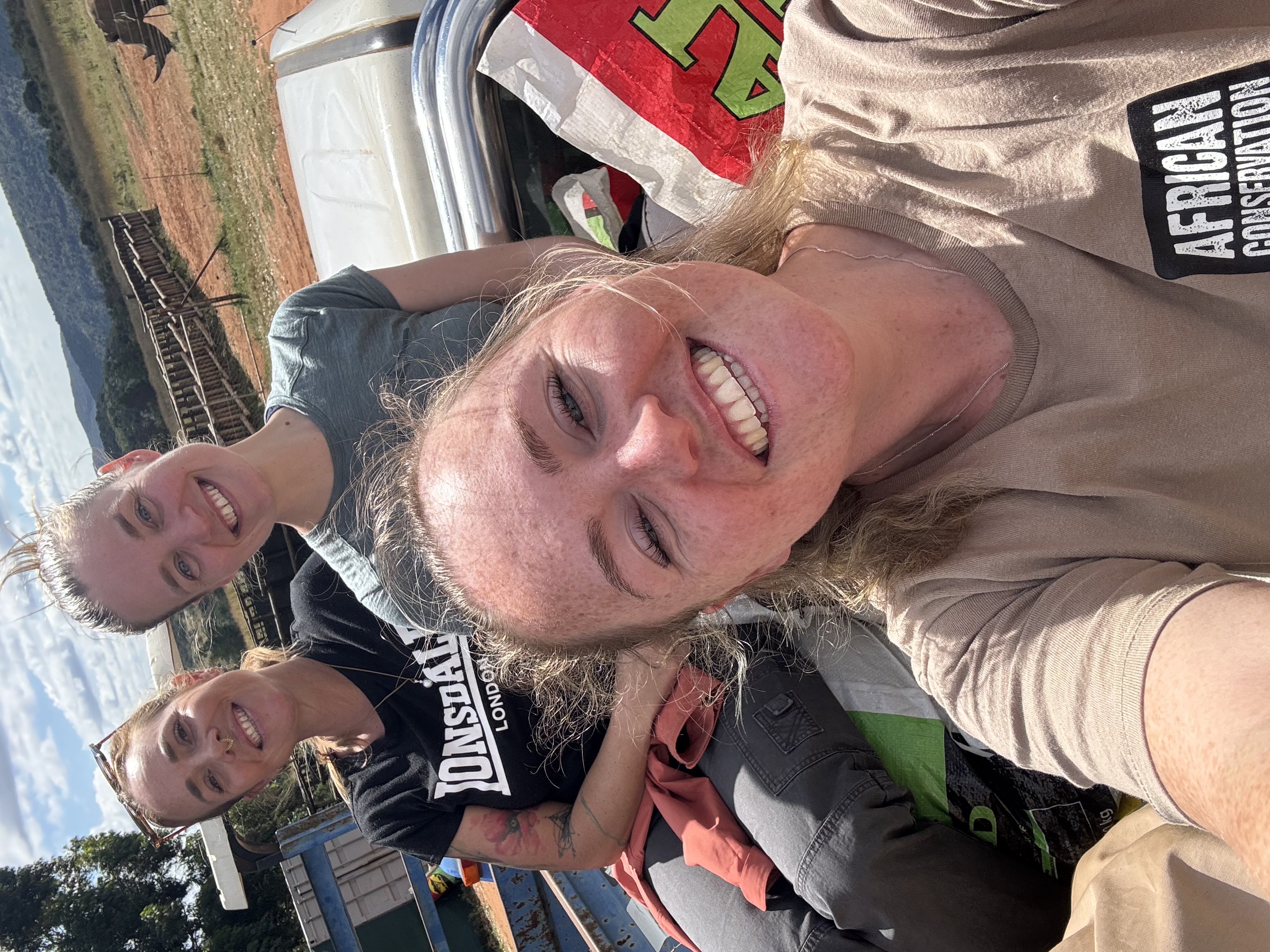 Claire Cameron - Smiling volunteers