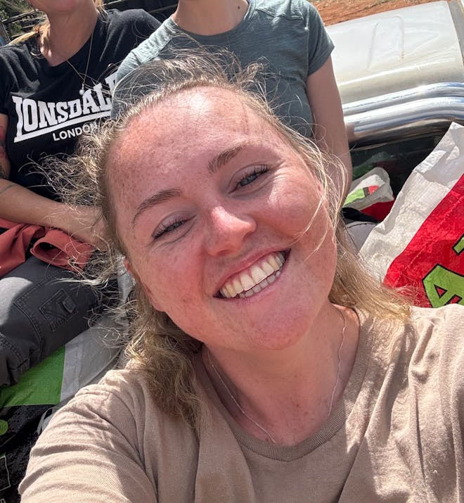 Claire Cameron - Smiling volunteers