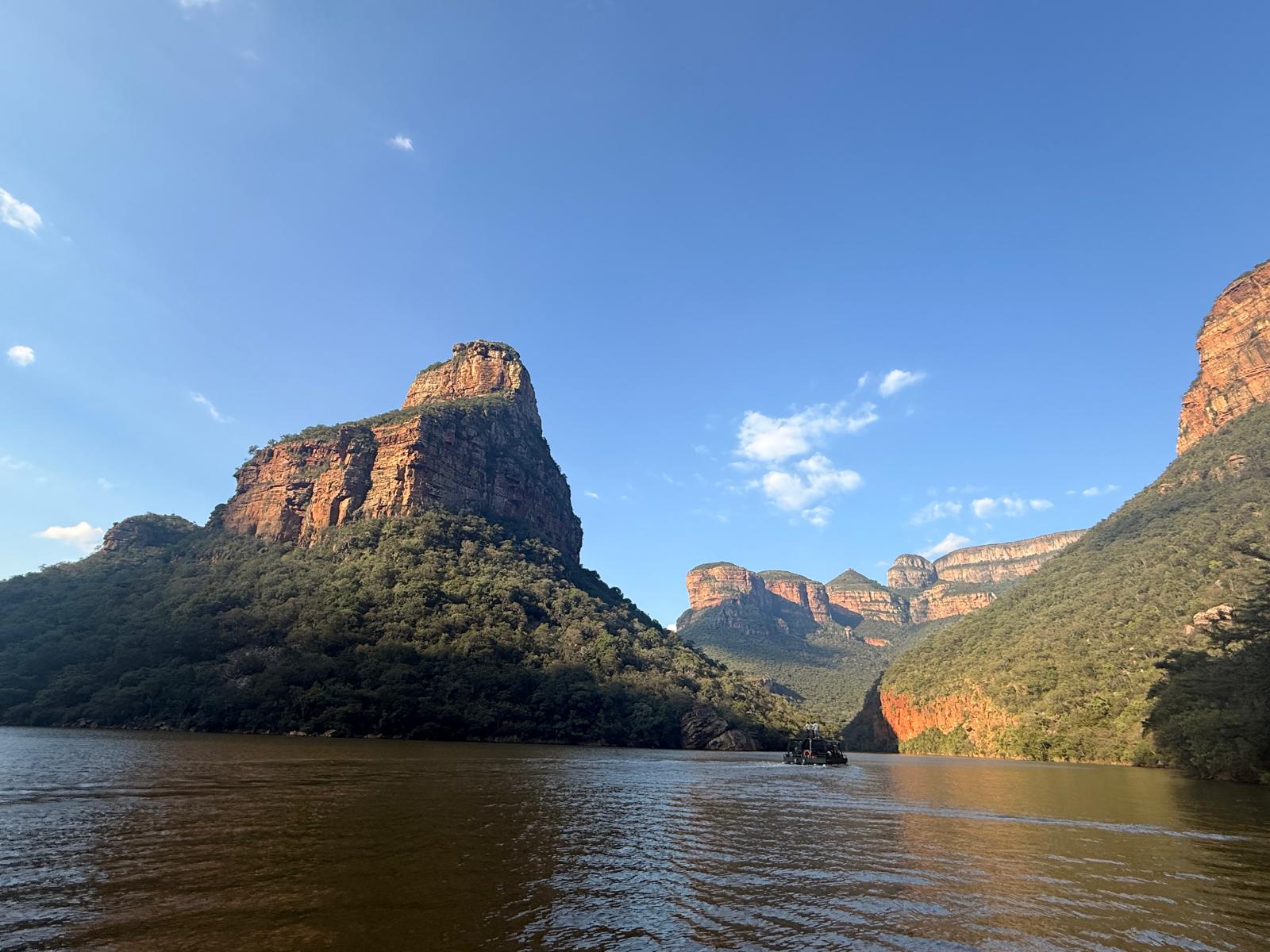Katie Murray: Boat trip on Blyde River Canyon whilst at Vikela