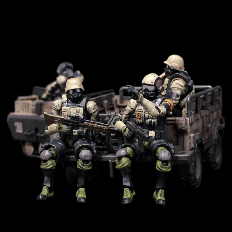 ACID RAIN WORLD | Products | FAV-A06 Sand Armored Trailer Set