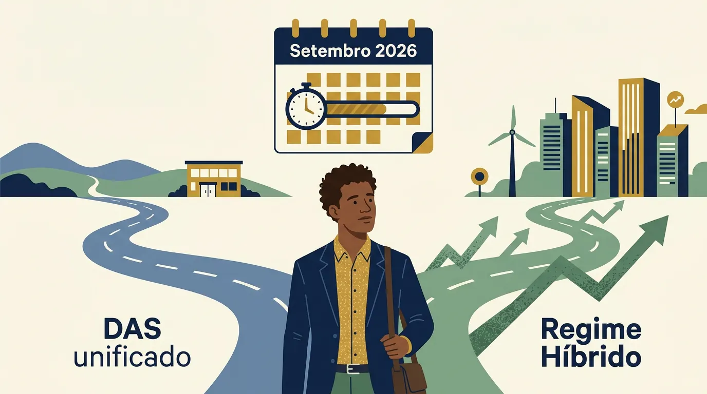 Setembro de 2026: a decisão que todo empresário do Simples Nacional precisa tomar — e ainda não sabe