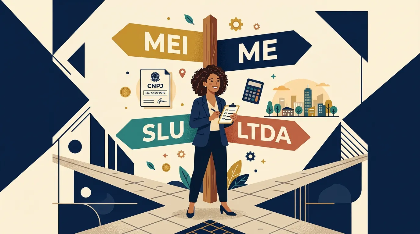 Como abrir empresa em 2026: MEI, ME, SLU ou LTDA — qual é o certo para o seu negócio?