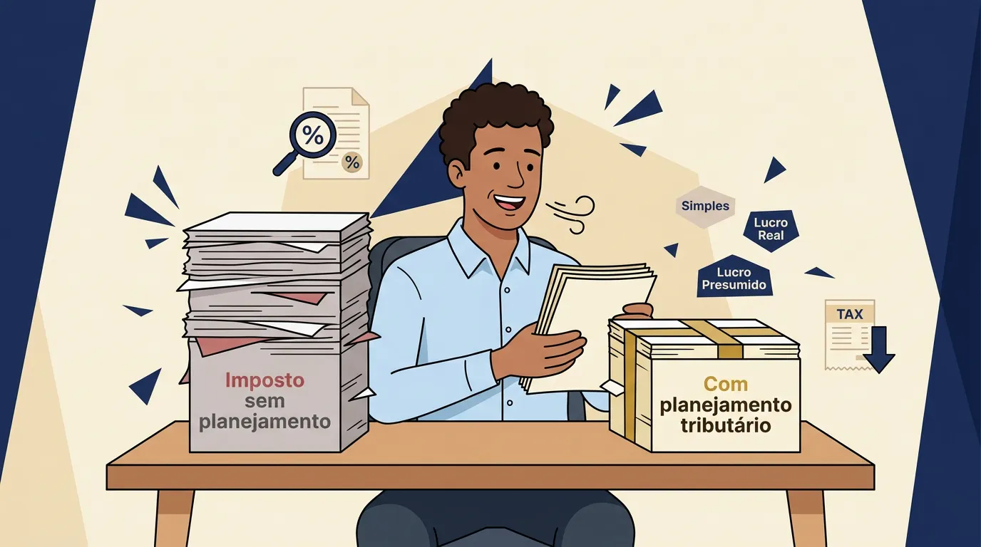 Planejamento tributário em 2026: como pagar menos imposto de forma 100% legal — e por que a maioria das empresas paga mais do que deveria