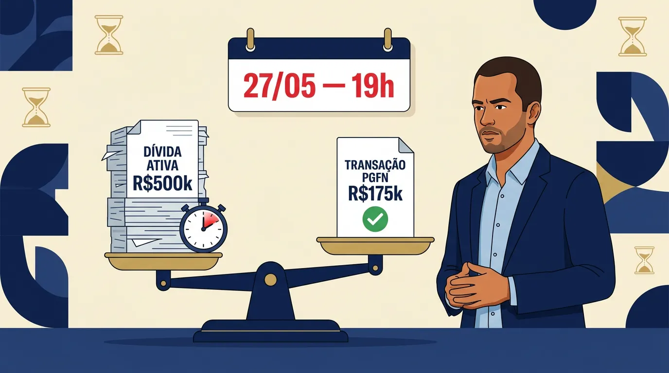 Transação Tributária da PGFN: como negociar dívidas com a União com até 70% de desconto — e o prazo que vence hoje