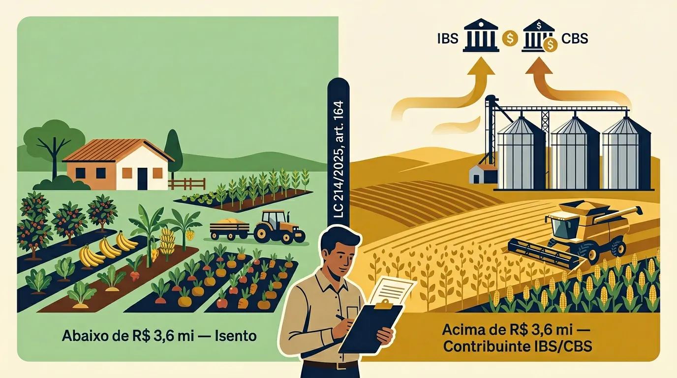 Reforma Tributária e o produtor rural em 2026: quem paga IBS e CBS, quem está isento — e o risco que ninguém está explicando