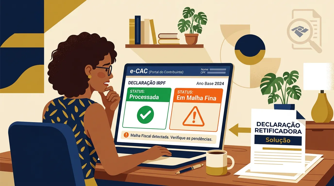Malha fina do IR 2026: o prazo encerrou, mas a fiscalização não — veja o que fazer agora se você declarou com erro ou não declarou