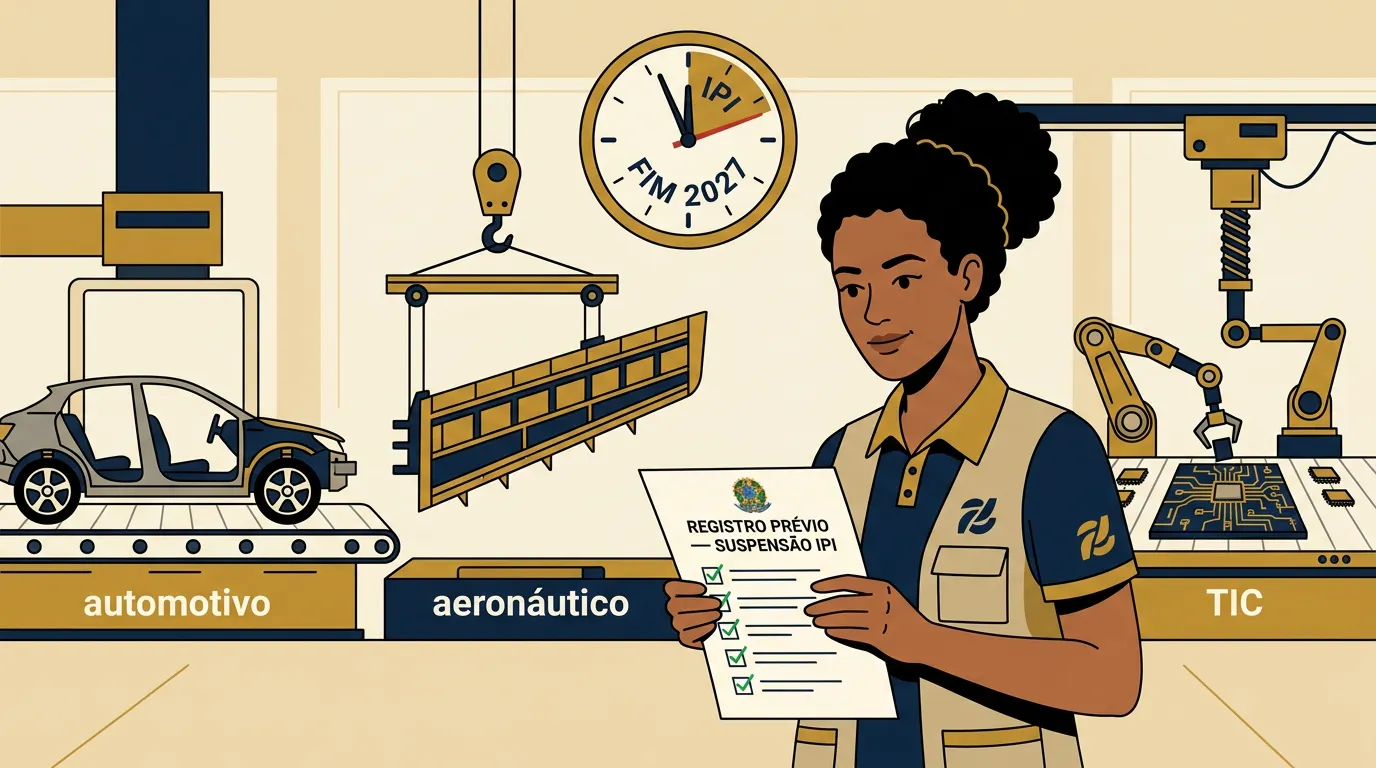 Suspensão do IPI em 2026: nova instrução normativa exige registro prévio para exportadoras — sua empresa sabe se tem direito e como solicitar?