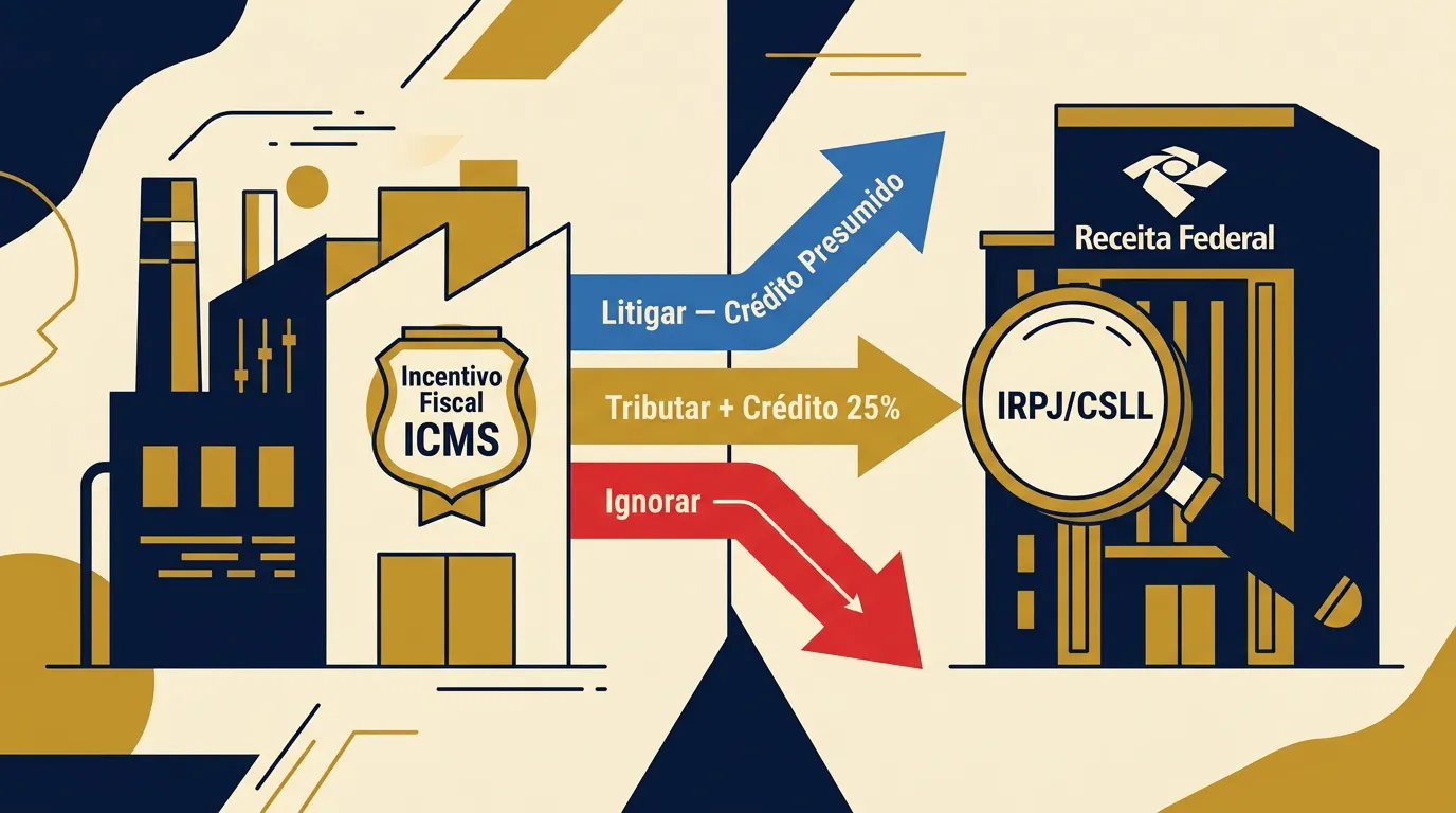 Subvenções governamentais e IRPJ em 2026: sua empresa recebe incentivo fiscal de ICMS e ainda acha que está isenta? A regra mudou