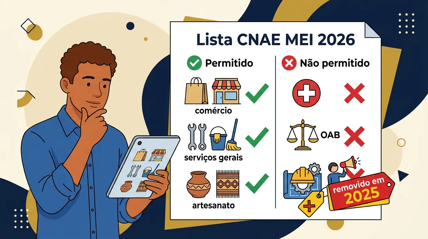 MEI 2026: a maior reforma da lista de atividades desde 2018 — descubra se sua atividade ainda é permitida