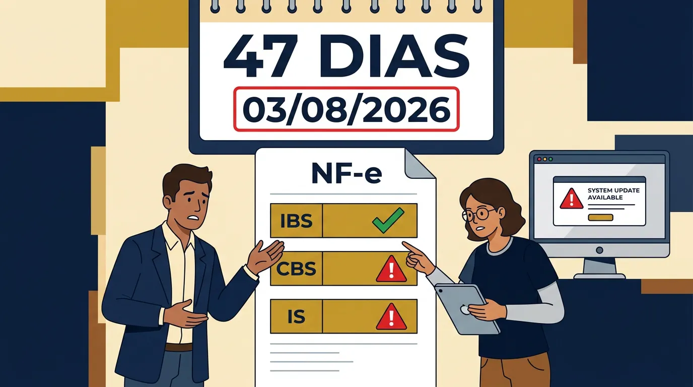 Prazo de 3 de agosto: sua empresa tem 47 dias para adequar as notas fiscais ao IBS, CBS e Imposto Seletivo — ou as NF-e serão rejeitadas