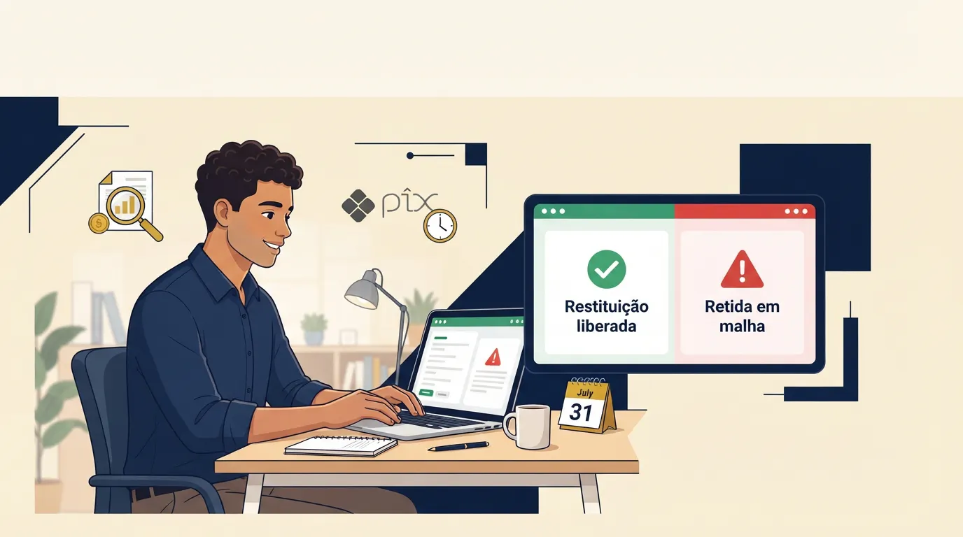 3º lote do IR 2026 abriu hoje: R$ 4,6 bilhões e pagamento em 31 de julho — mas quem não aparecer agora está na malha fina