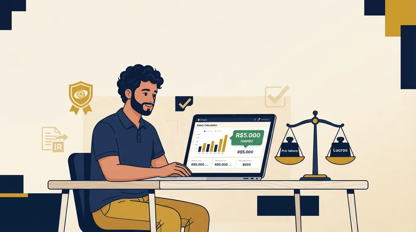 Pró-labore em 2026: quanto o sócio deve retirar, quanto paga de INSS e como a nova isenção de R$ 5 mil mudou tudo