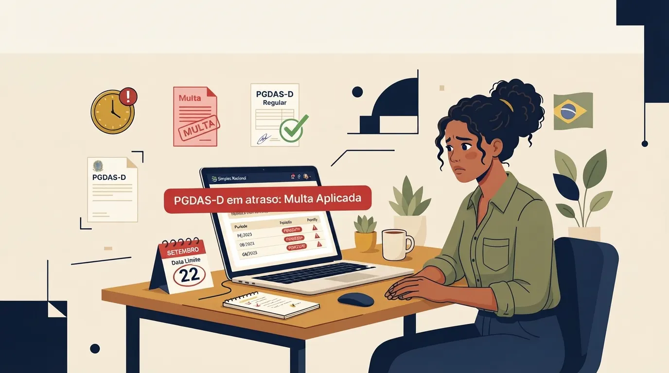 PGDAS-D atrasado em setembro gera multa automática desde o primeiro dia: o que mudou em 2026 e o que o Simples Nacional não perdoa mais